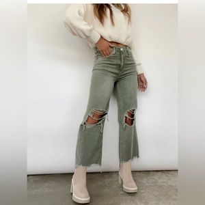 Vervet cropped vintage 90’s wide leg womens jeans size 27